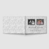 Silver Double Foto Diamond Jubiläum Gästebuch (Voll)