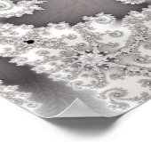 Silver Double Spiral Poster (Ecke)