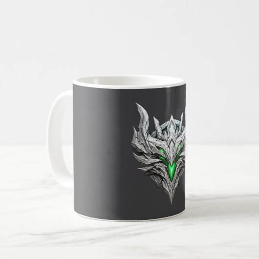 Silver Dragon Emblem Kaffeetasse (Vorderseite Links)