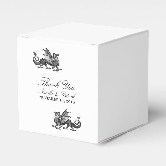 Silver Dragon Gastgeschenk Hochzeit Boxes Geschenkschachtel (Vorderseite)