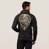 Silver Dragon Mystical Stärke Silver Grace Hoodie (Schwarz voll)