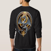 Silver Dragon Mystical Stärke Silver Grace Sweatshirt (Rückseite)