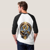 Silver Dragon Mystical Stärke Silver Grace T-Shirt (Schwarz voll)