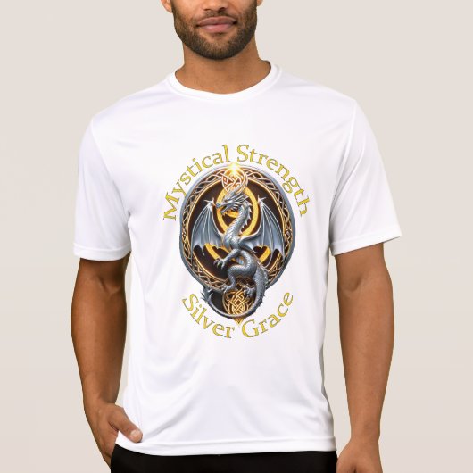 Silver Dragon Mystical Stärke Silver Grace T-Shirt (Vorderseite)