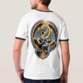 Silver Dragon Mystical Stärke Silver Grace T-Shirt (Rückseite)