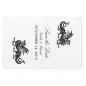Silver Dragon Save the Date Magnet (Horizontal)