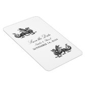 Silver Dragon Save the Date Magnet (Rechte Seite)