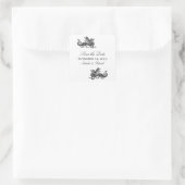 Silver Dragon Save the Date Stickers (Tasche)