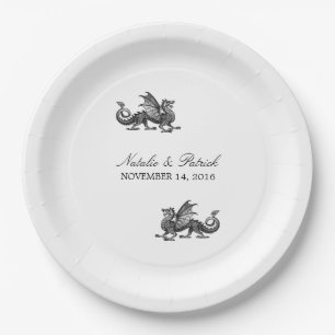 Silver Dragon Wedding Paper Teller