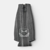 Silver Dragonfly Rustikale Personalisierte Flasche Flaschenkühler (Rückseite)