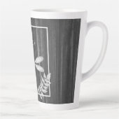 Silver Dragonfly Rustikale Personalisierte Latte T Milchtasse (Rechts)