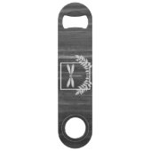 Silver Dragonfly Rustikaler Personalisierter Bar K Speed Flaschenöffner (Rückseite)