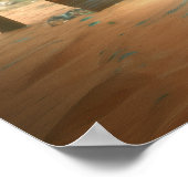 Silver Dress Priestess Witchy AI Art Matt Value Poster (Ecke)