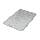 Silver Driving Glitzer Bath Mat Badematte (Schrägansicht)