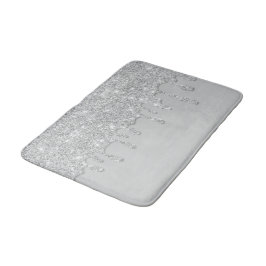 Silver Driving Glitzer Bath Mat Badematte