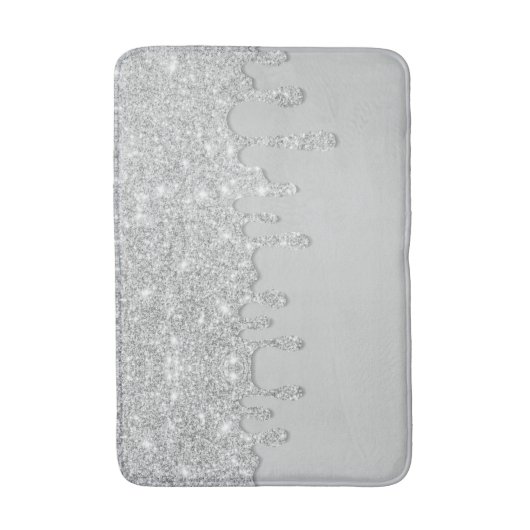 Silver Driving Glitzer Bath Mat Badematte (Vorderseite Vertikal)