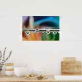 Silver Drops Poster (Küche)