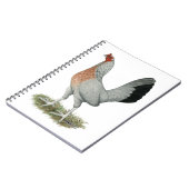 Silver Duckwing Game Hen Notizblock (Linke Seite)