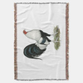 Silver Duckwing Gamecock Decke (Vorderseite Vertikal)