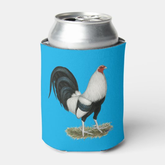 Silver Duckwing Gamecock Dosenkühler (Kanne Vorderseite)