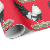 Silver Duckwing Gamecock Geschenkpapier (Rolleneckpunkt)