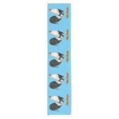 Silver Duckwing Gamecock Kurzer Tischläufer (Vorderseite)