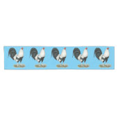 Silver Duckwing Gamecock Kurzer Tischläufer (Horizontal)