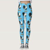 Silver Duckwing Gamecock Leggings (Vorderseite)