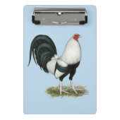 Silver Duckwing Gamecock Mini Klemmbrett (Vorderseite)