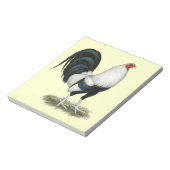 Silver Duckwing Gamecock Notizblock (Rotiert)