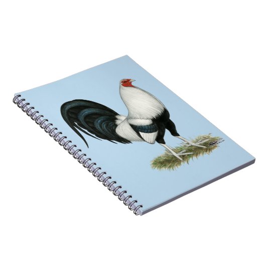 Silver Duckwing Gamecock Notizblock (Rechte Seite)