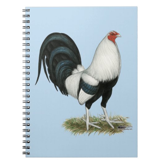 Silver Duckwing Gamecock Notizblock (Vorderseite)