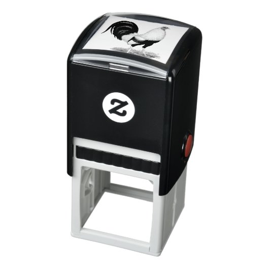 Silver Duckwing Gamecock Permastempel (Produkt)