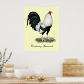 Silver Duckwing Gamecock Poster (Küche)