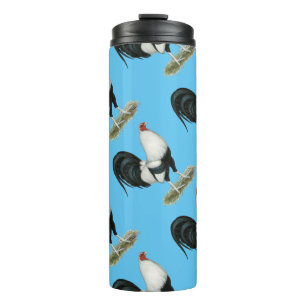 Silver Duckwing Gamecock Thermosbecher