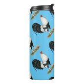 Silver Duckwing Gamecock Thermosbecher (Nach links gedreht)