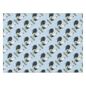 Silver Duckwing Gamecock Tischdecke (Vorderseite (Horizontal))