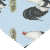 Silver Duckwing Gamecock Tischdecke (Schrägansicht)