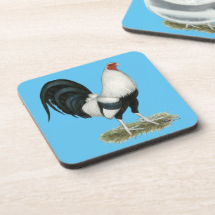 Silver Duckwing Gamecock Untersetzer