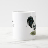 Silver Duckwing Gamefowl Jumbo-Tasse (Vorderseite)