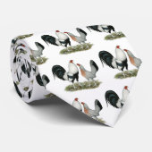 Silver Duckwing Gamefowl Krawatte (Gerollt)