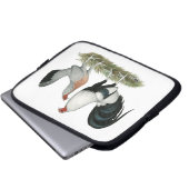 Silver Duckwing Gamefowl Laptopschutzhülle (Vorne Knopf)