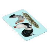 Silver Duckwing Gamefowl Magnet (Rechte Seite)