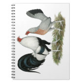 Silver Duckwing Gamefowl Notizblock (Vorderseite)