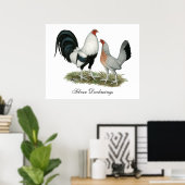 Silver Duckwing Gamefowl Poster (Heimbüro)