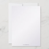 Silver Dusty Blue Sparkle Dress Quinceanera Einladung (Rückseite)