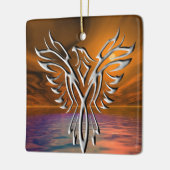 Silver Eagle Keramikornament (Links)