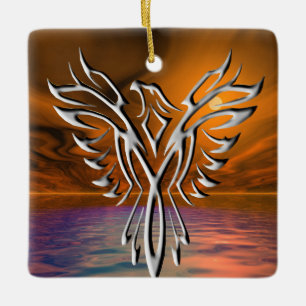 Silver Eagle Keramikornament