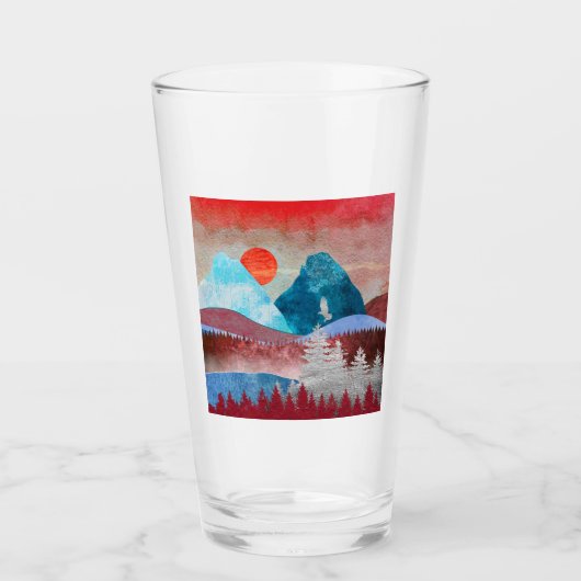 Silver Eagle Landschaft Glas (Vorderseite)