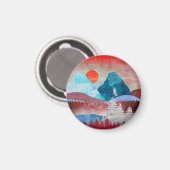 Silver Eagle Landschaft Magnet (Vorderseite/Rückseite)